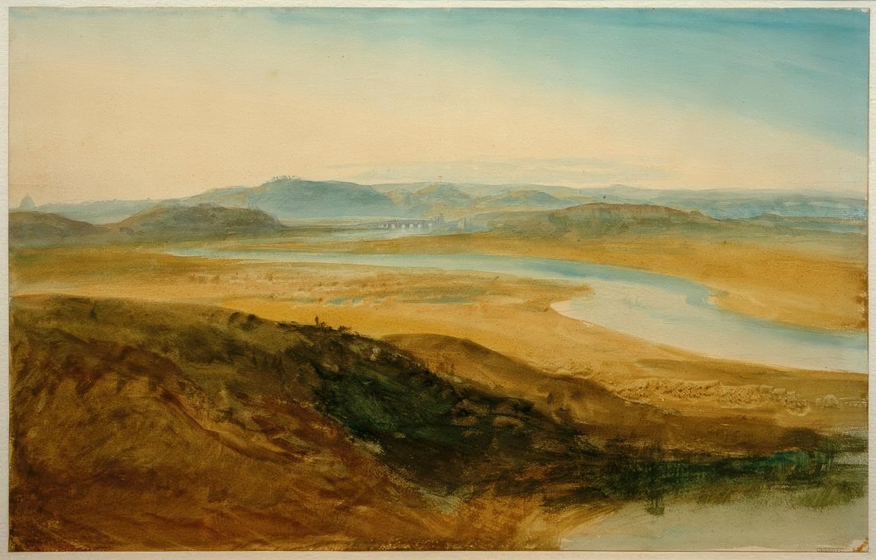 Wieś rzymska: Tyber z Castel Giubelio autorstwa Joseph Mallord William Turner