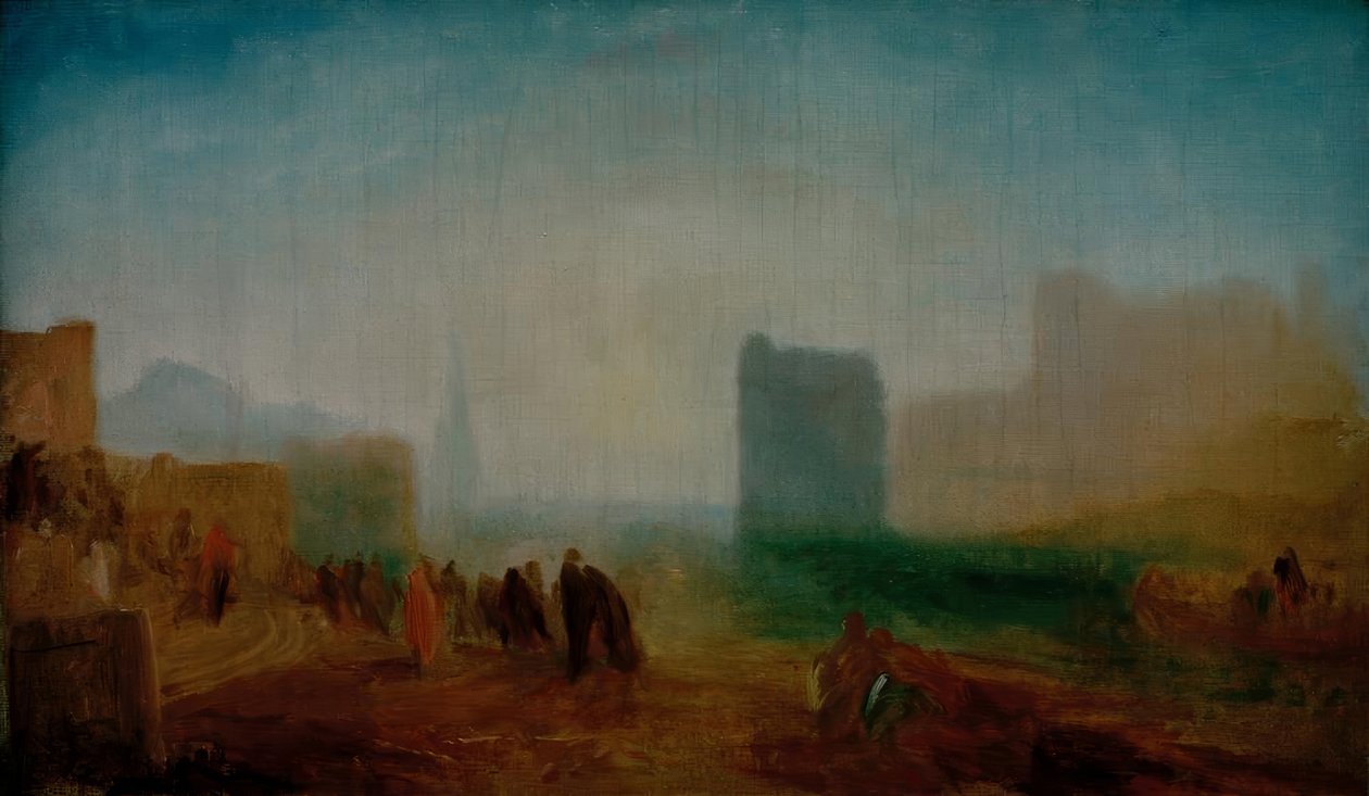 Klasyczna scena portowa autorstwa Joseph Mallord William Turner