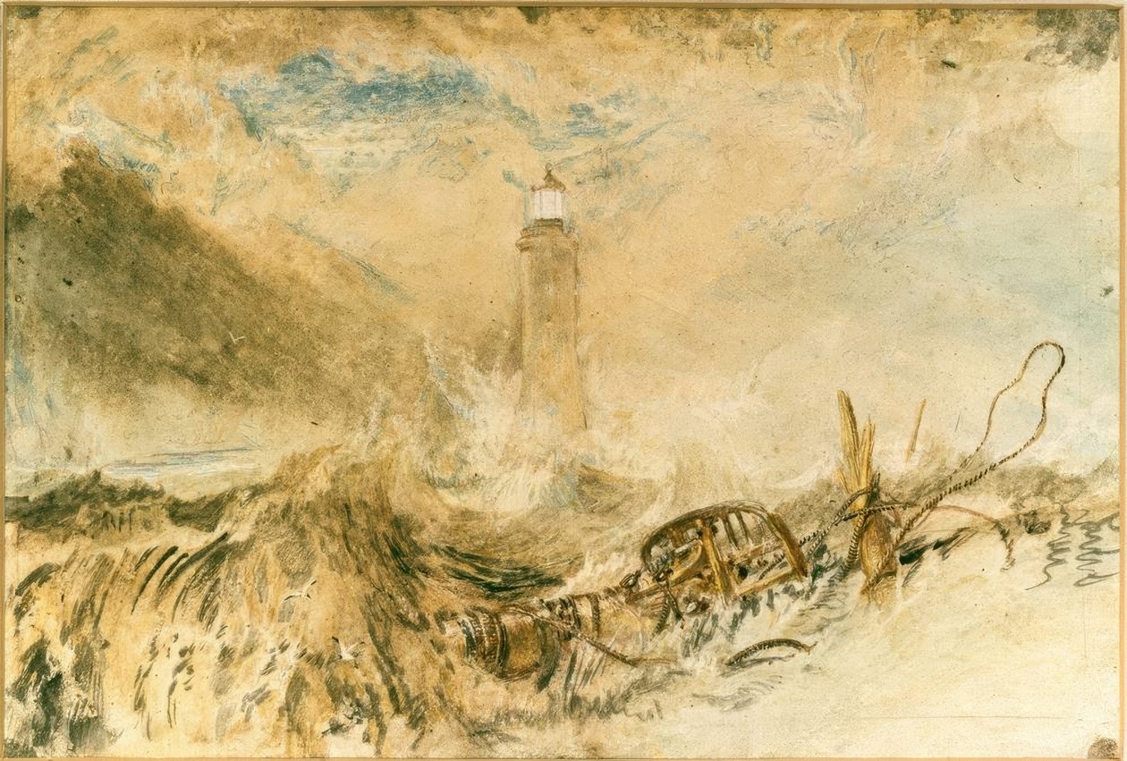 Latarnia morska Eddystone przy Plymouth autorstwa Joseph Mallord William Turner
