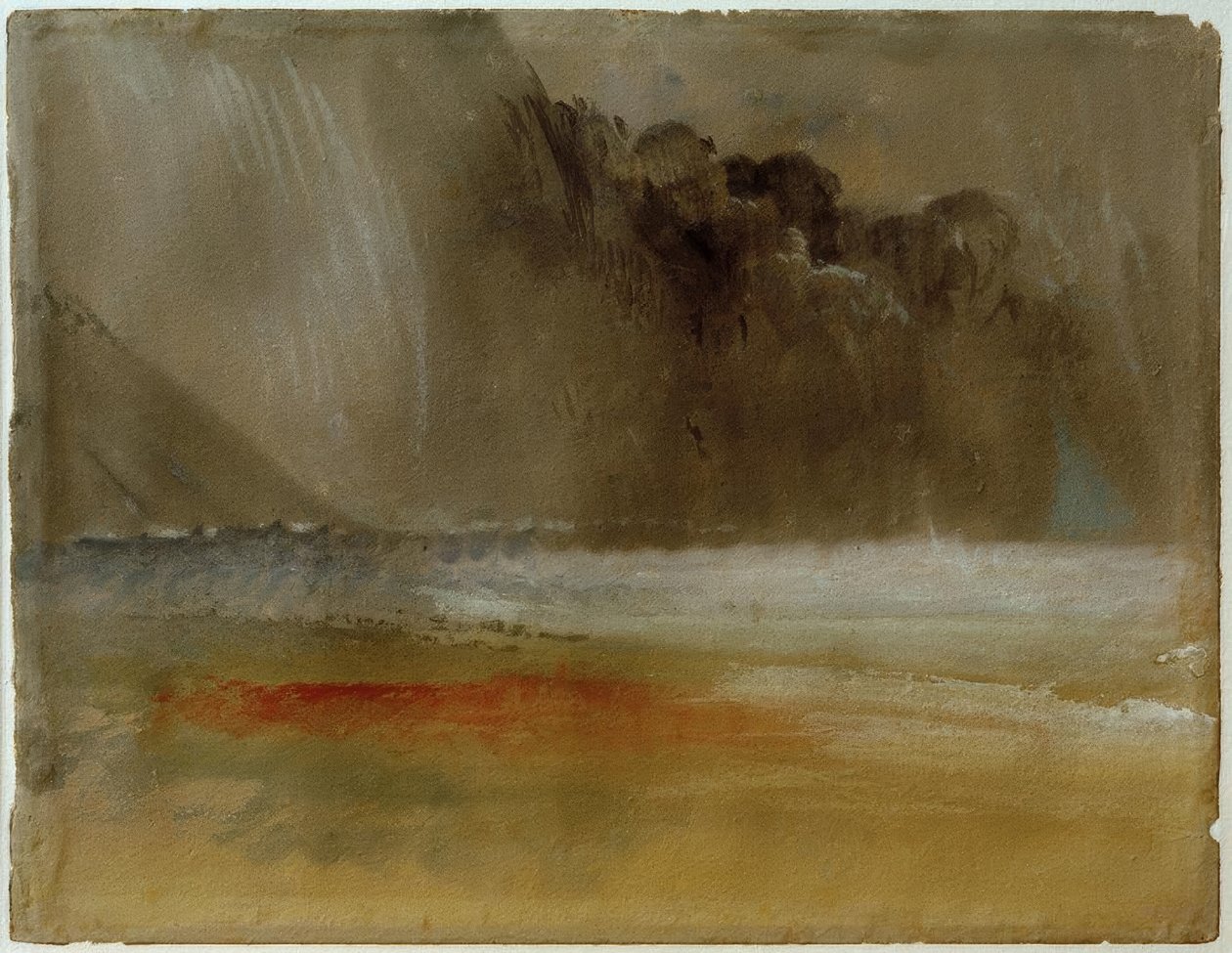 Nagromadzona chmura burzowa nad morzem i piaskiem autorstwa Joseph Mallord William Turner