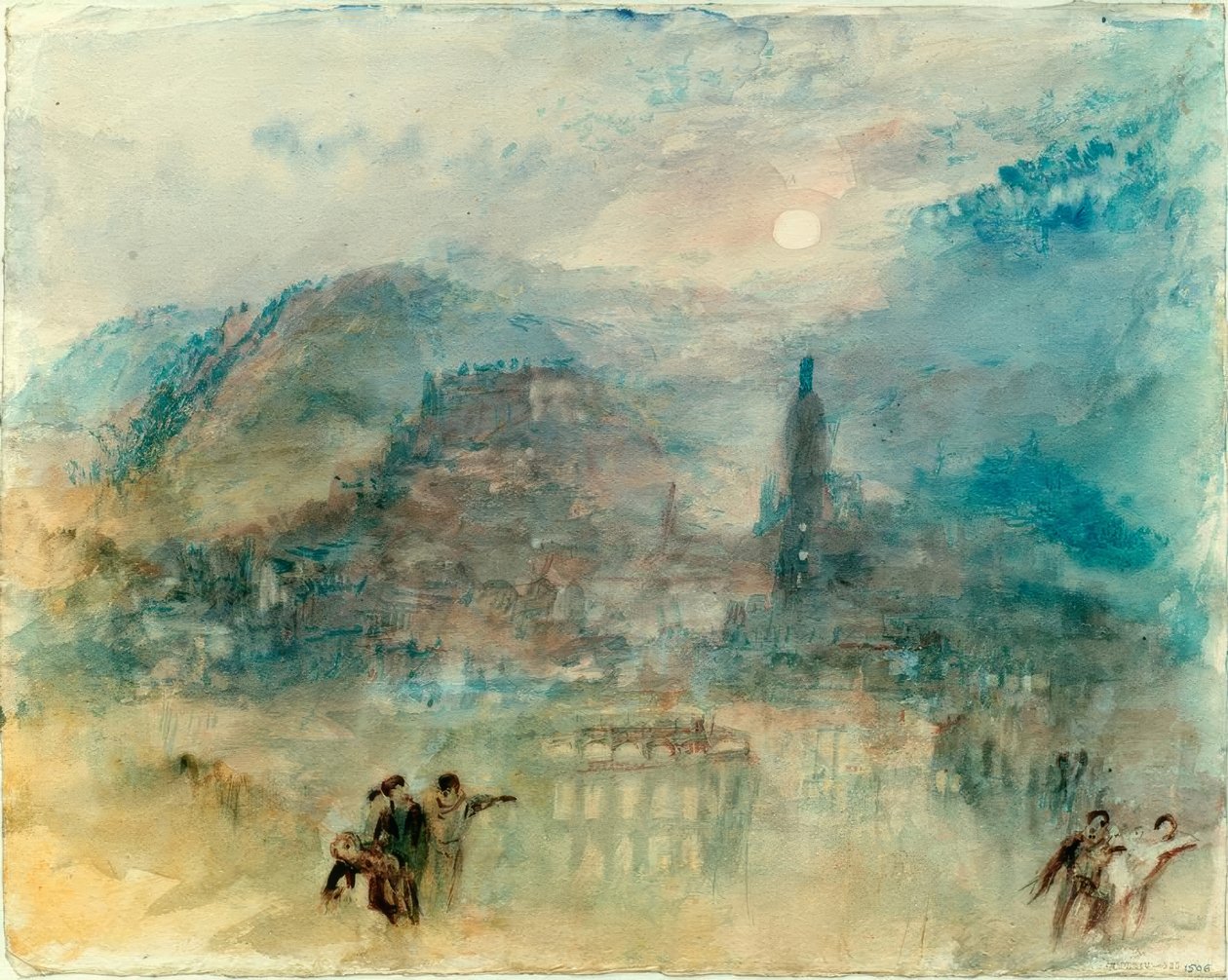 Heidelberg, światło księżyca autorstwa Joseph Mallord William Turner