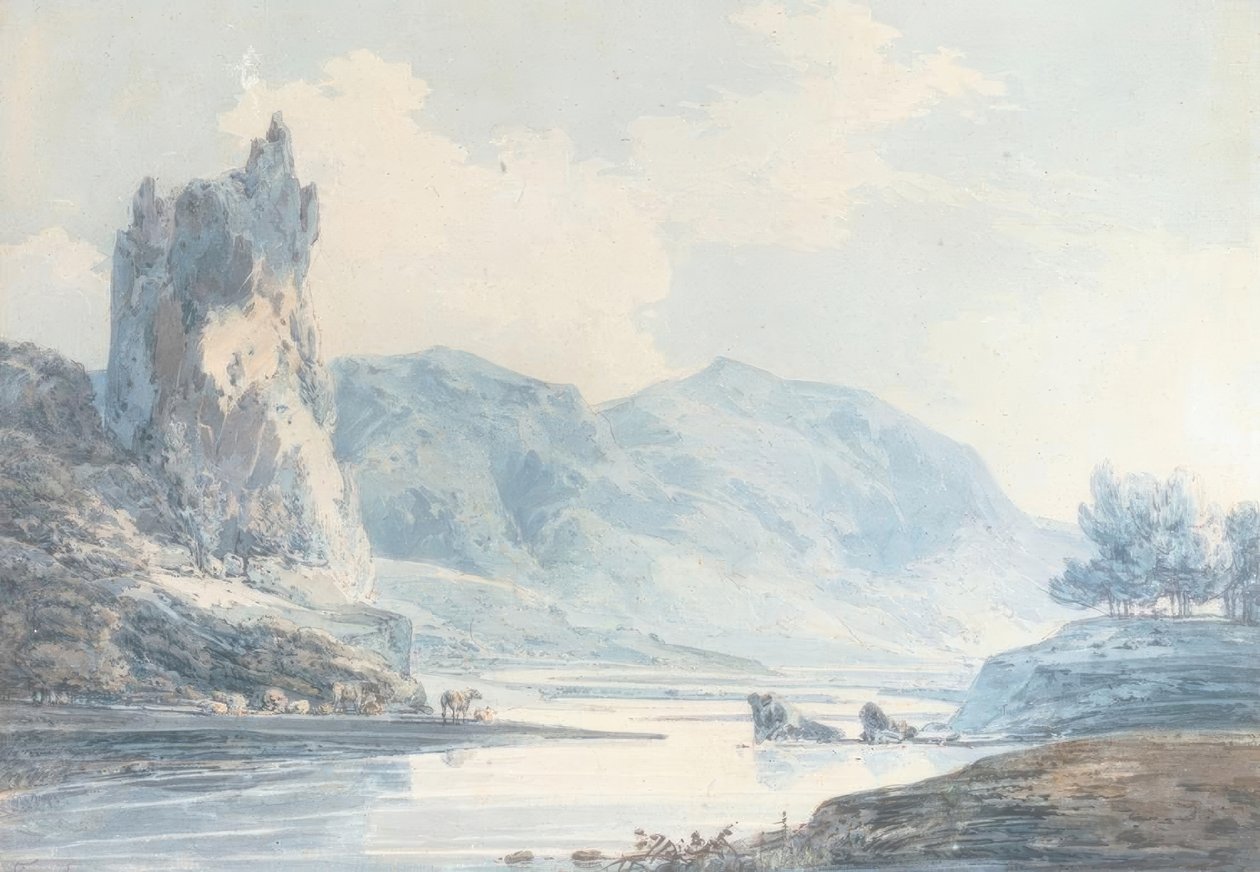 Ilam Rock, Dovedale, Staffordshire autorstwa Joseph Mallord William Turner