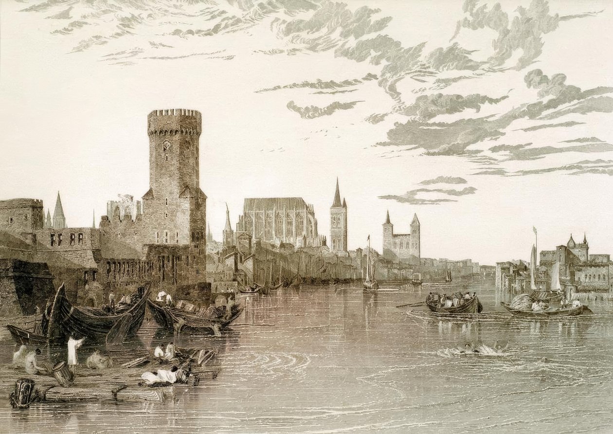Kolonia widziana z rzeki autorstwa Joseph Mallord William Turner
