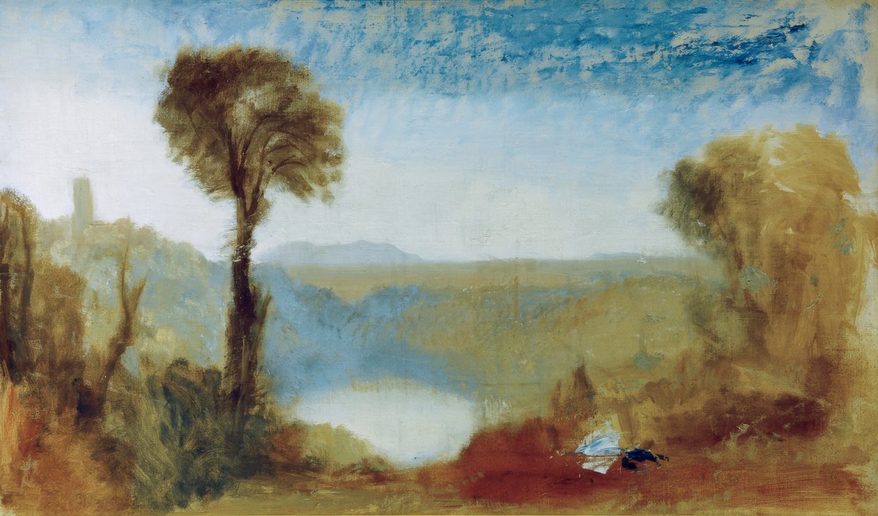 Jezioro Nemi autorstwa Joseph Mallord William Turner