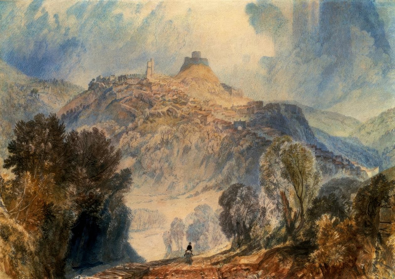Launceston, Kornwalia autorstwa Joseph Mallord William Turner