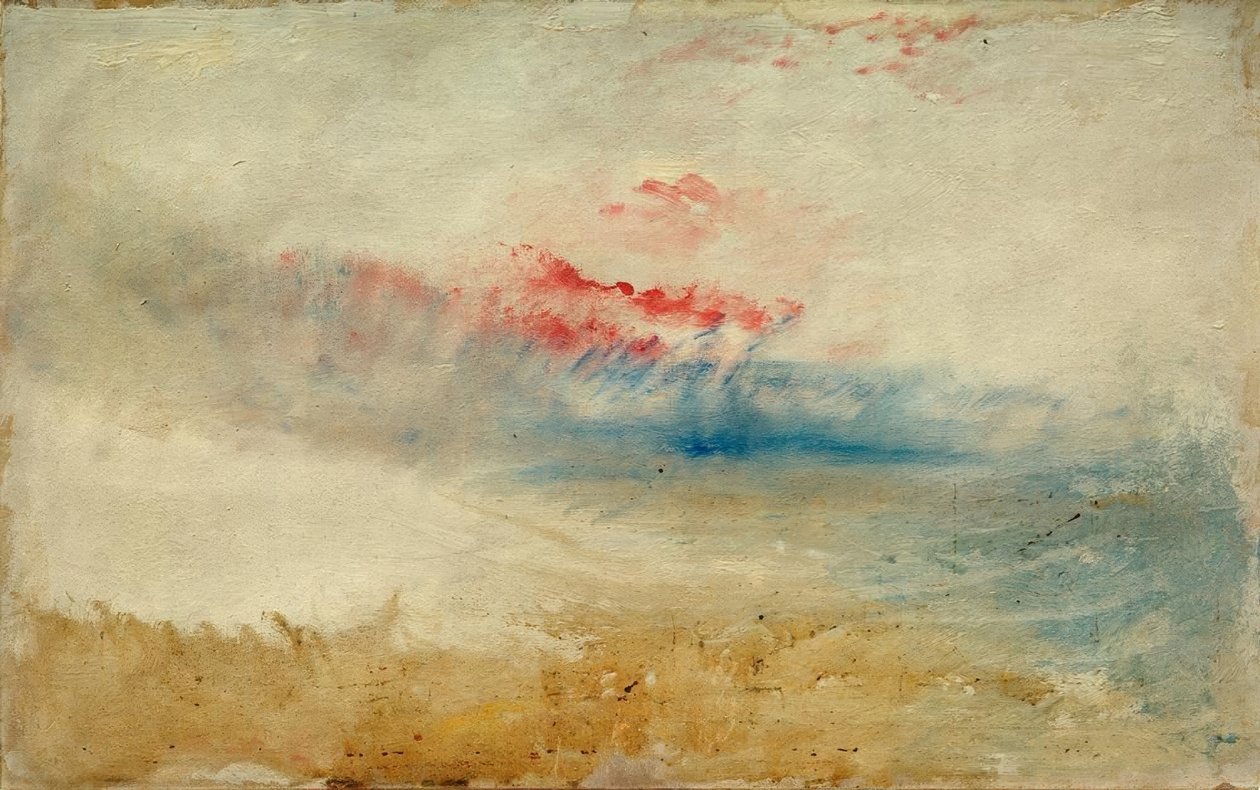 Czerwone niebo nad plażą autorstwa Joseph Mallord William Turner