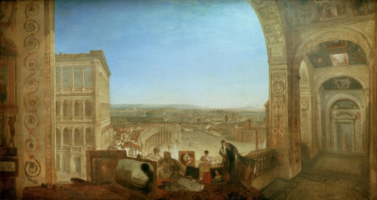 Rzym, z Watykanu. Raffaelle w towarzystwie La Fornari autorstwa Joseph Mallord William Turner