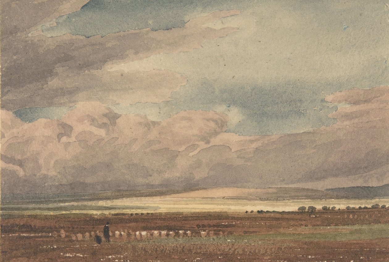 Równina Salisbury ze starym Sarum w oddali, Wiltshire, 1810-62. autorstwa Joseph Mallord William Turner