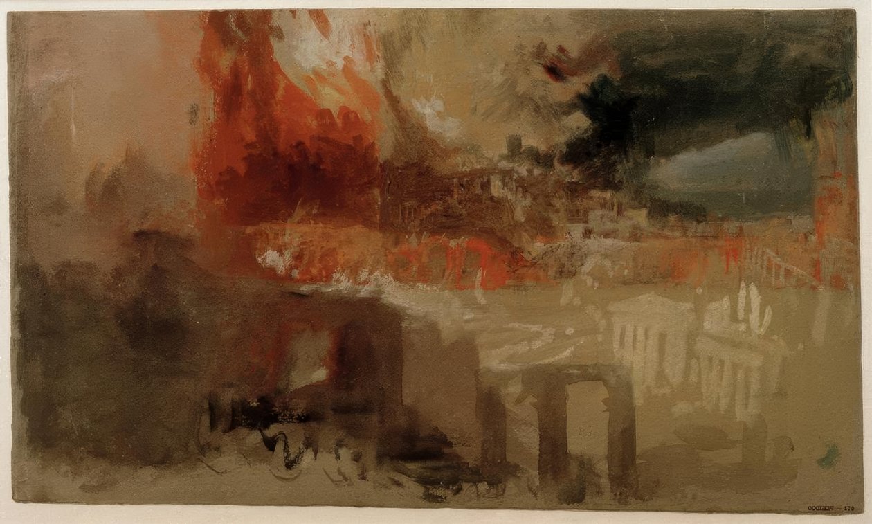 Spalenie Rzymu autorstwa Joseph Mallord William Turner