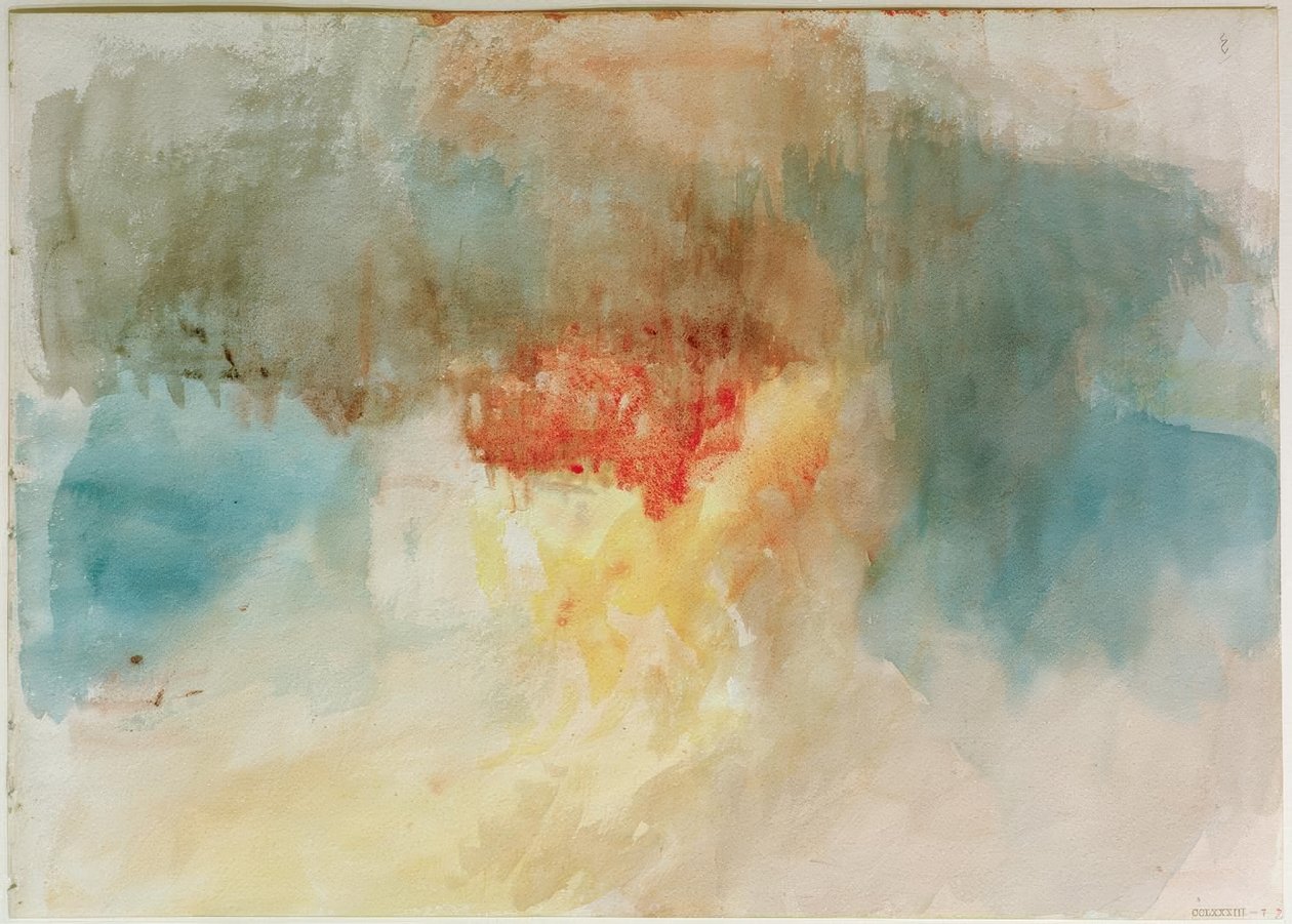 Spalenie gmachów parlamentu autorstwa Joseph Mallord William Turner
