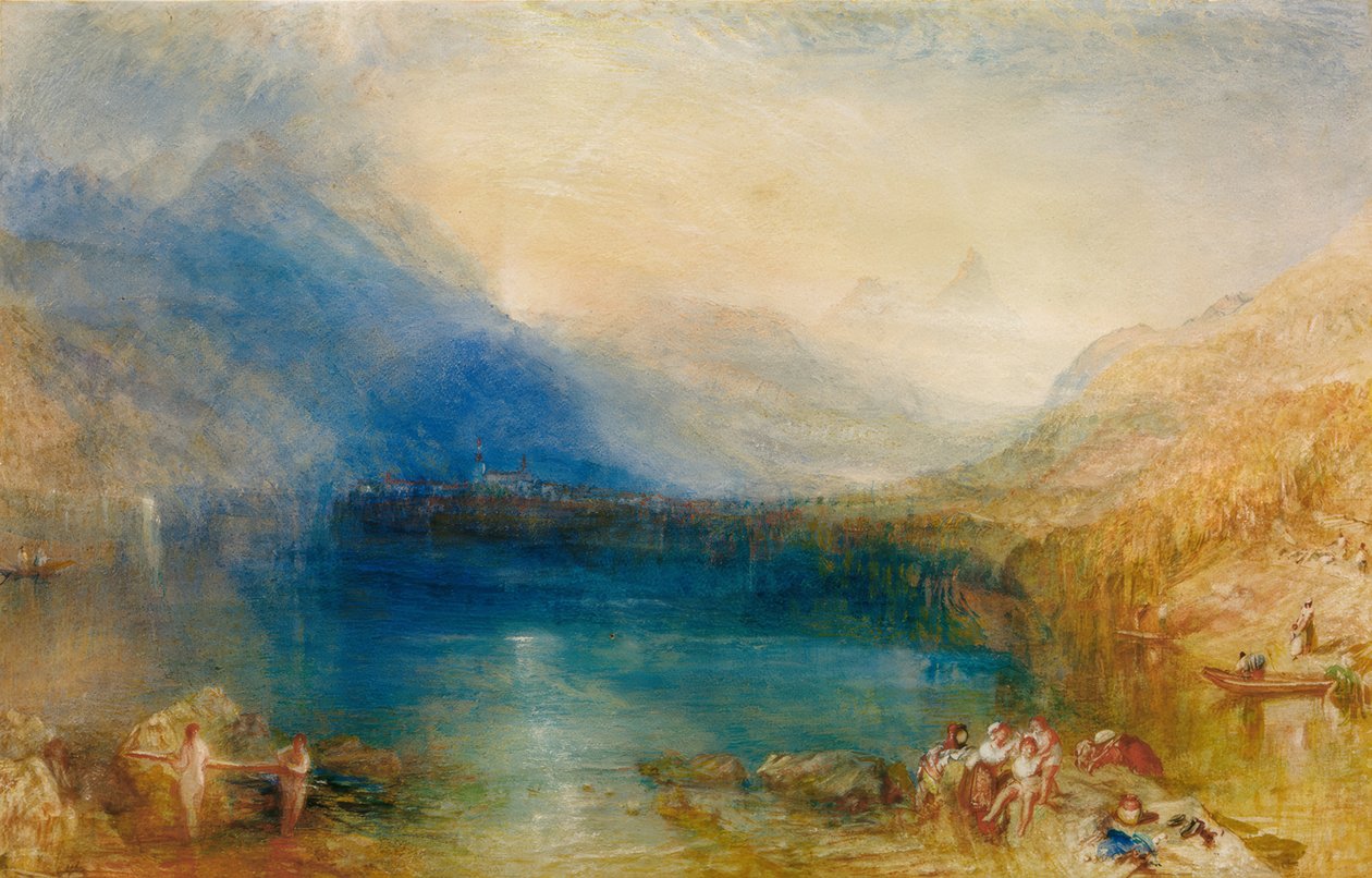 Jezioro Zug: wczesny poranek autorstwa Joseph Mallord William Turner