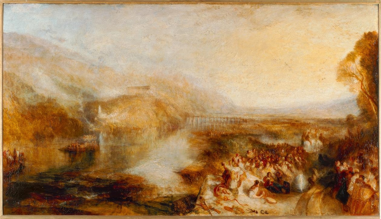 Otwarcie Walhalla autorstwa Joseph Mallord William Turner