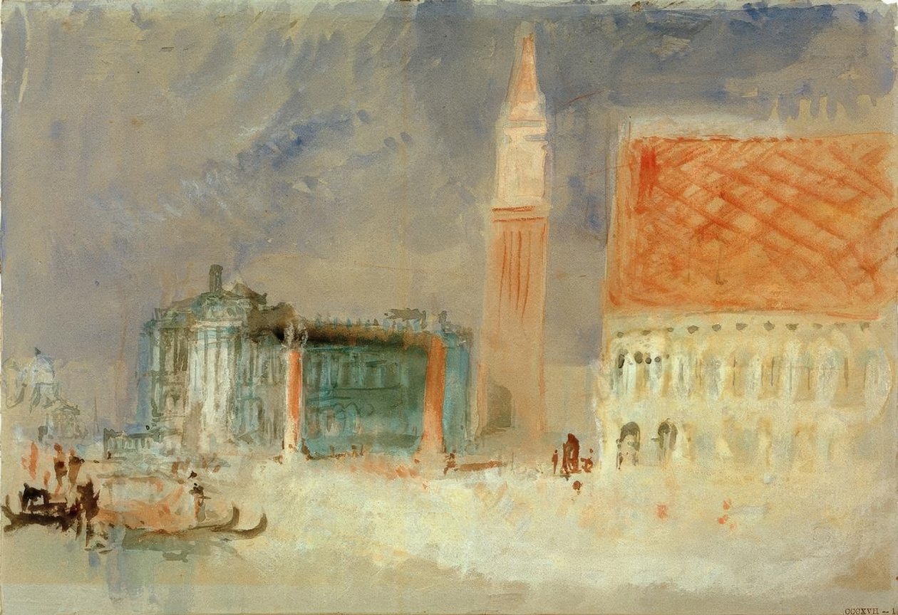 Piazzetta i Pałac Dożów z Bacino autorstwa Joseph Mallord William Turner