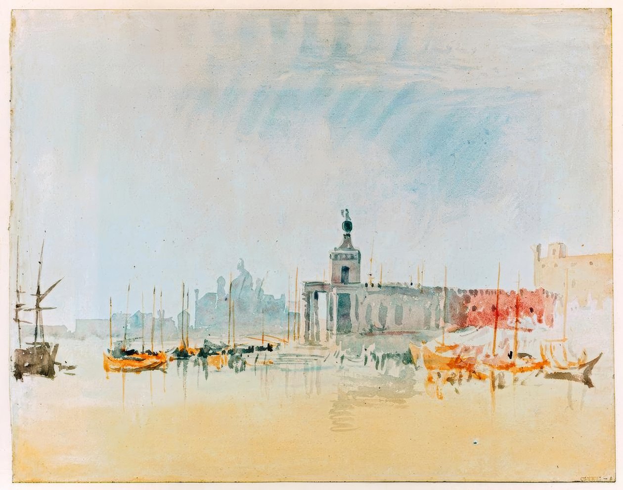 Punta della Dogana z Zitelle w oddali autorstwa Joseph Mallord William Turner