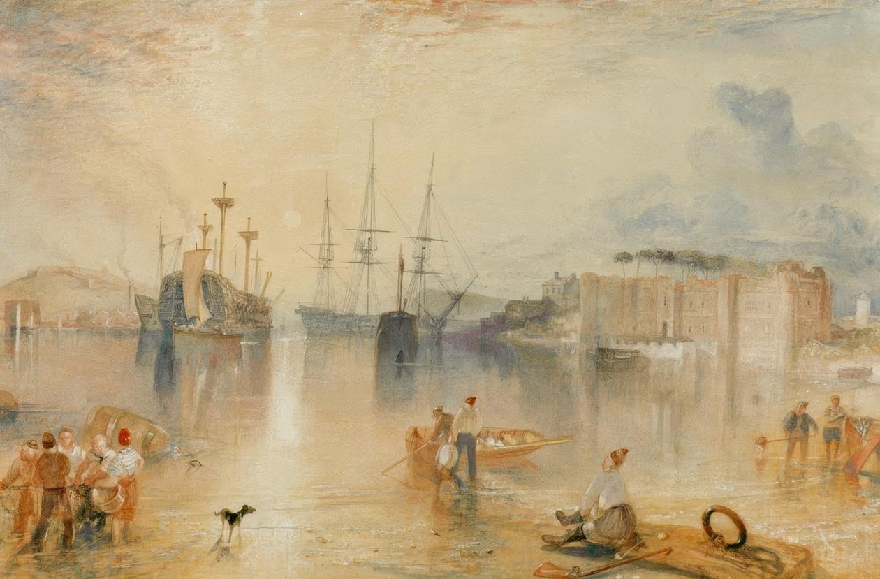Zamek Upnor autorstwa Joseph Mallord William Turner