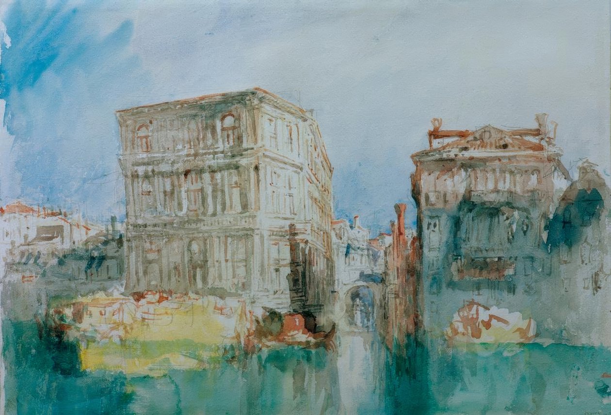 Wenecja: Casa Grimani i Rio San Luca na Canal Grande autorstwa Joseph Mallord William Turner