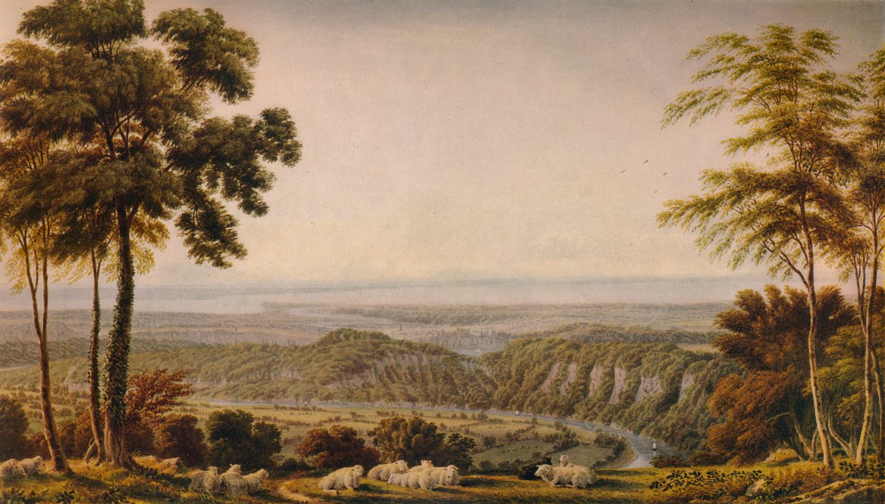 Widok z Klifu Wyndd, niedaleko Chepstow - Poranek, c1820, 1938 autorstwa Joseph Mallord William Turner
