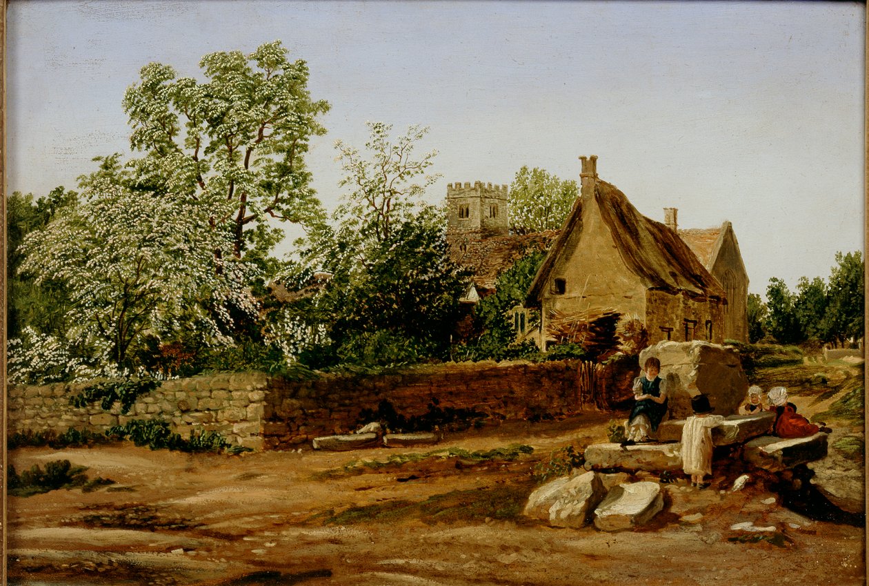 Widok na Marston, niedaleko Oksfordu, początek XIX wieku autorstwa Joseph Mallord William Turner