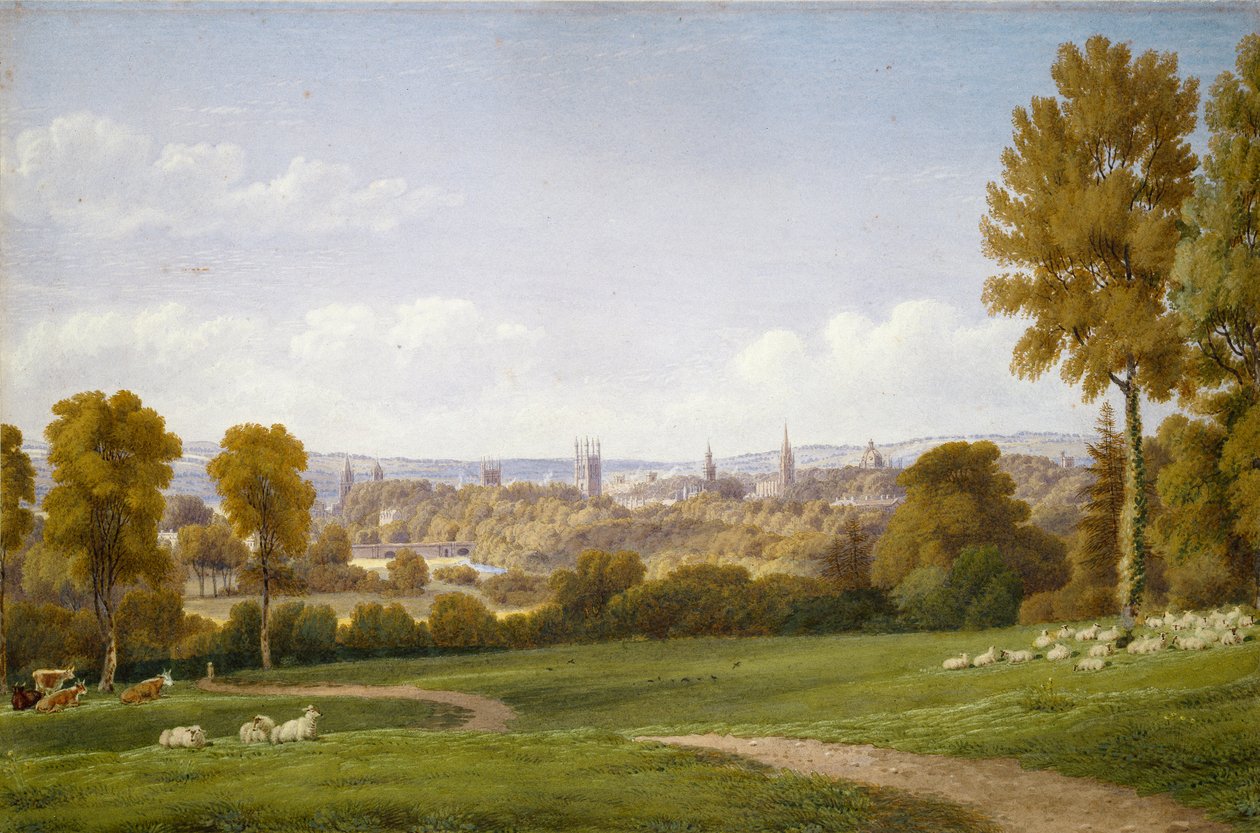Widok Oksfordu z Headington, c1803-1804 autorstwa Joseph Mallord William Turner