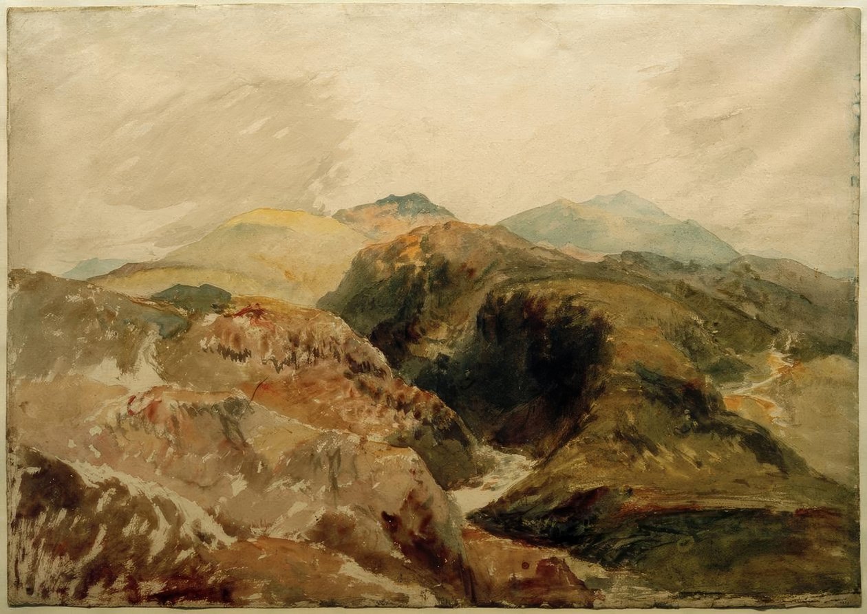 Aran i Snowdon ze zboczy Moel Hebog autorstwa Joseph Mallord William Turner