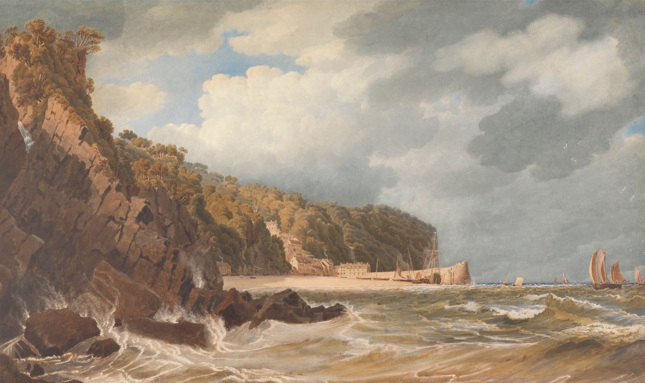 Clovelly, Północny Devon autorstwa William Turner of Oxford
