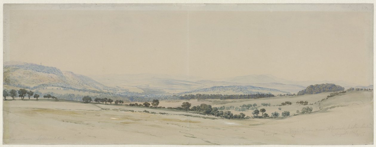 Hill Country w Northumberland autorstwa William Turner of Oxford