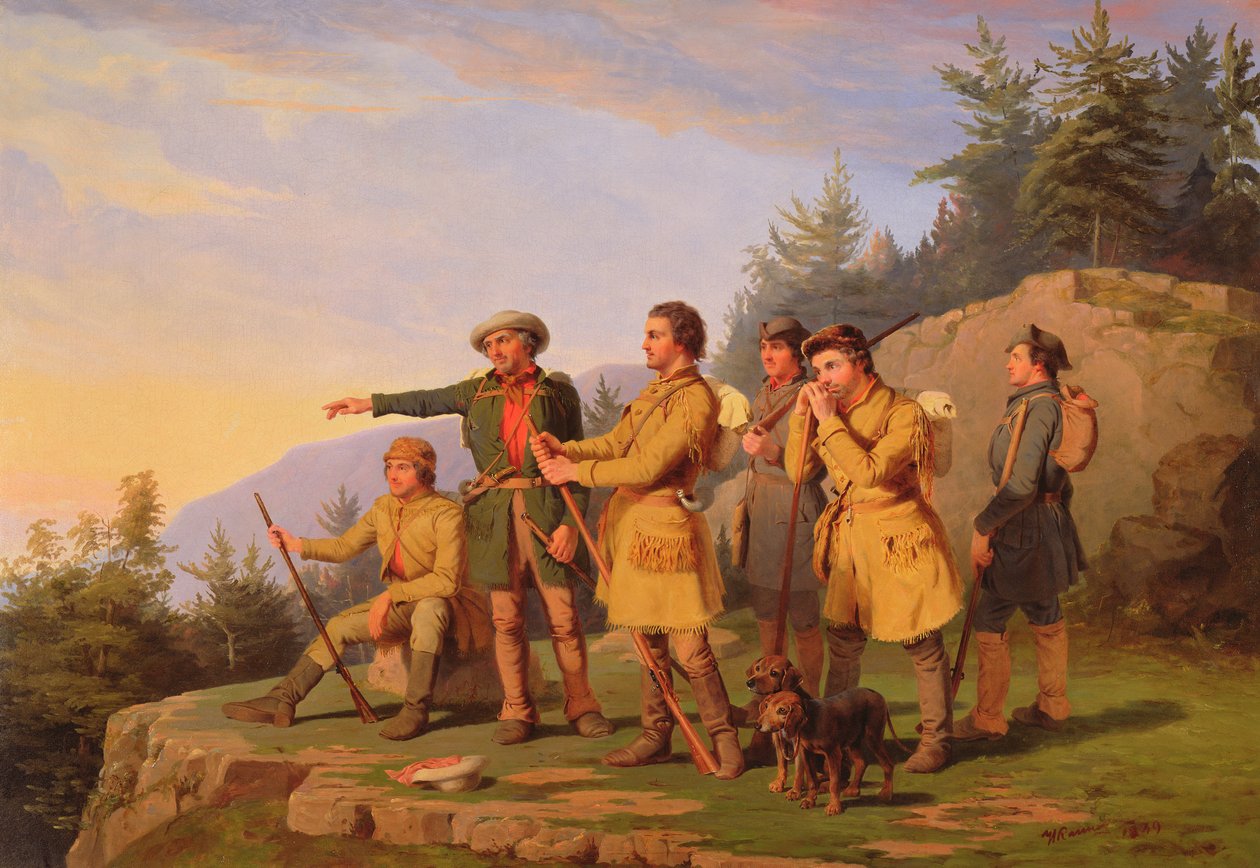 Boones pierwszy widok Kentucky, 1849 autorstwa William Tylee Ranney