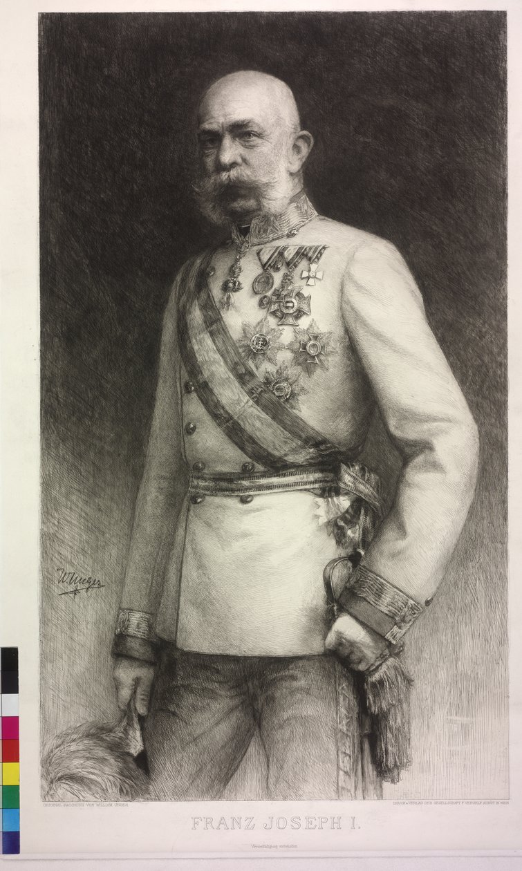 Cesarz Austrii Franciszek Józef I autorstwa William Unger