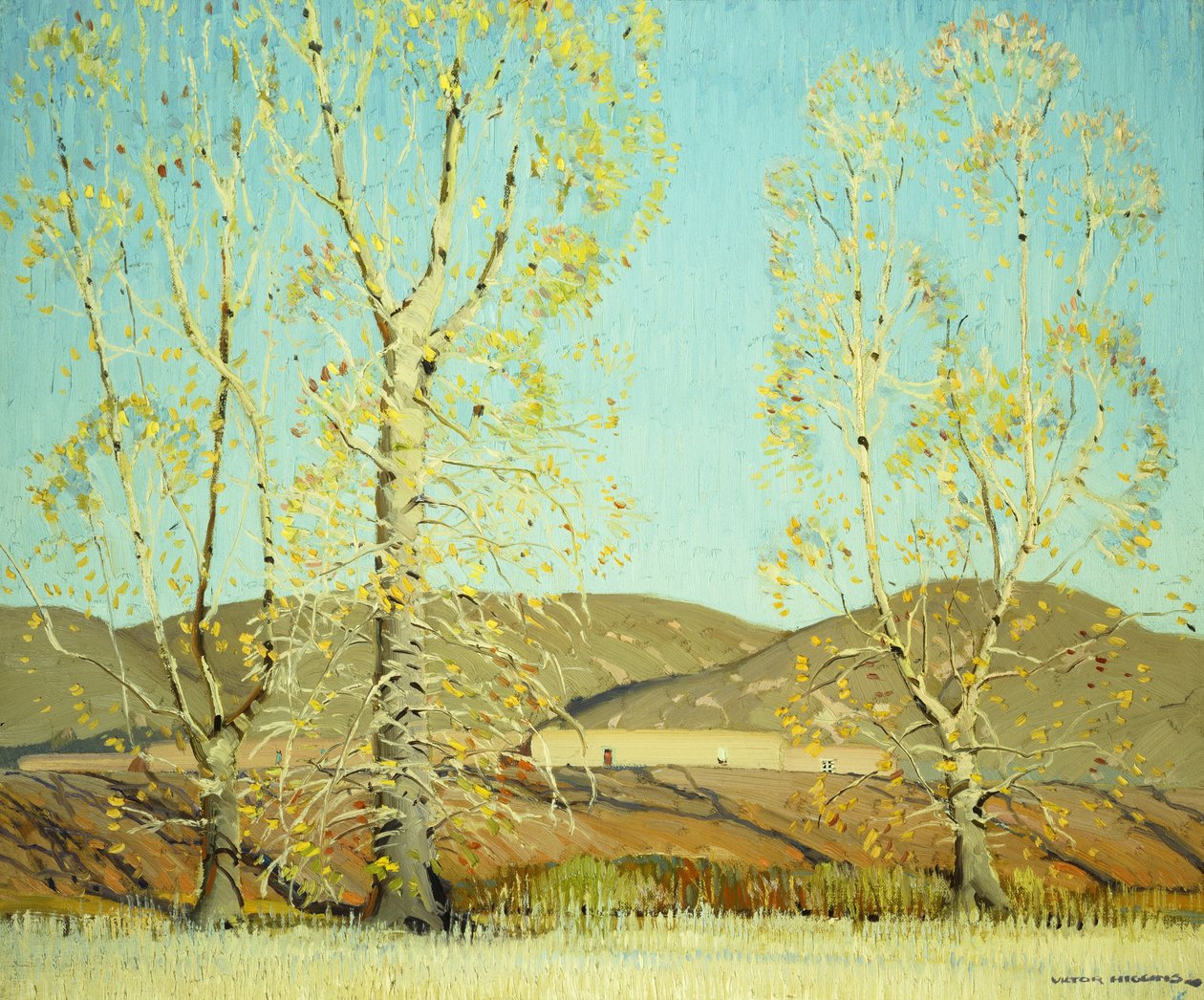 Listopad - Krajobraz wiejski autorstwa William Victor Higgins