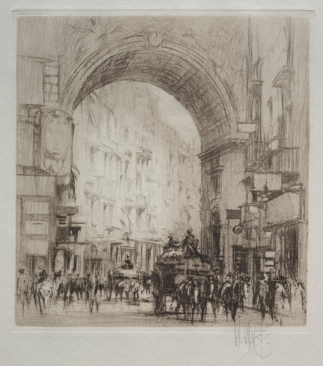 Łuk San Carlo, Neapol autorstwa William Walcot
