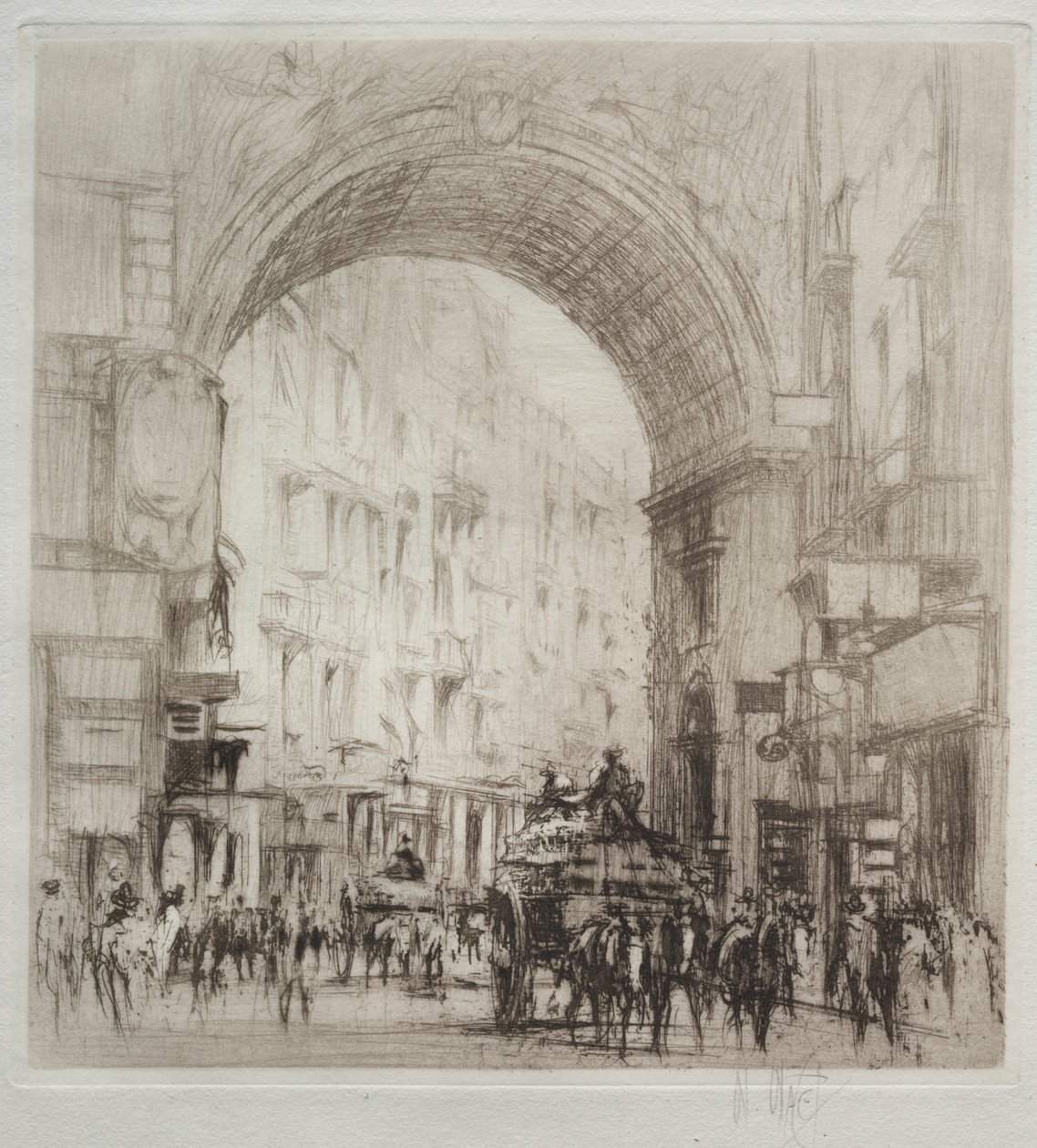 Łuk San Carlo, Neapol autorstwa William Walcot