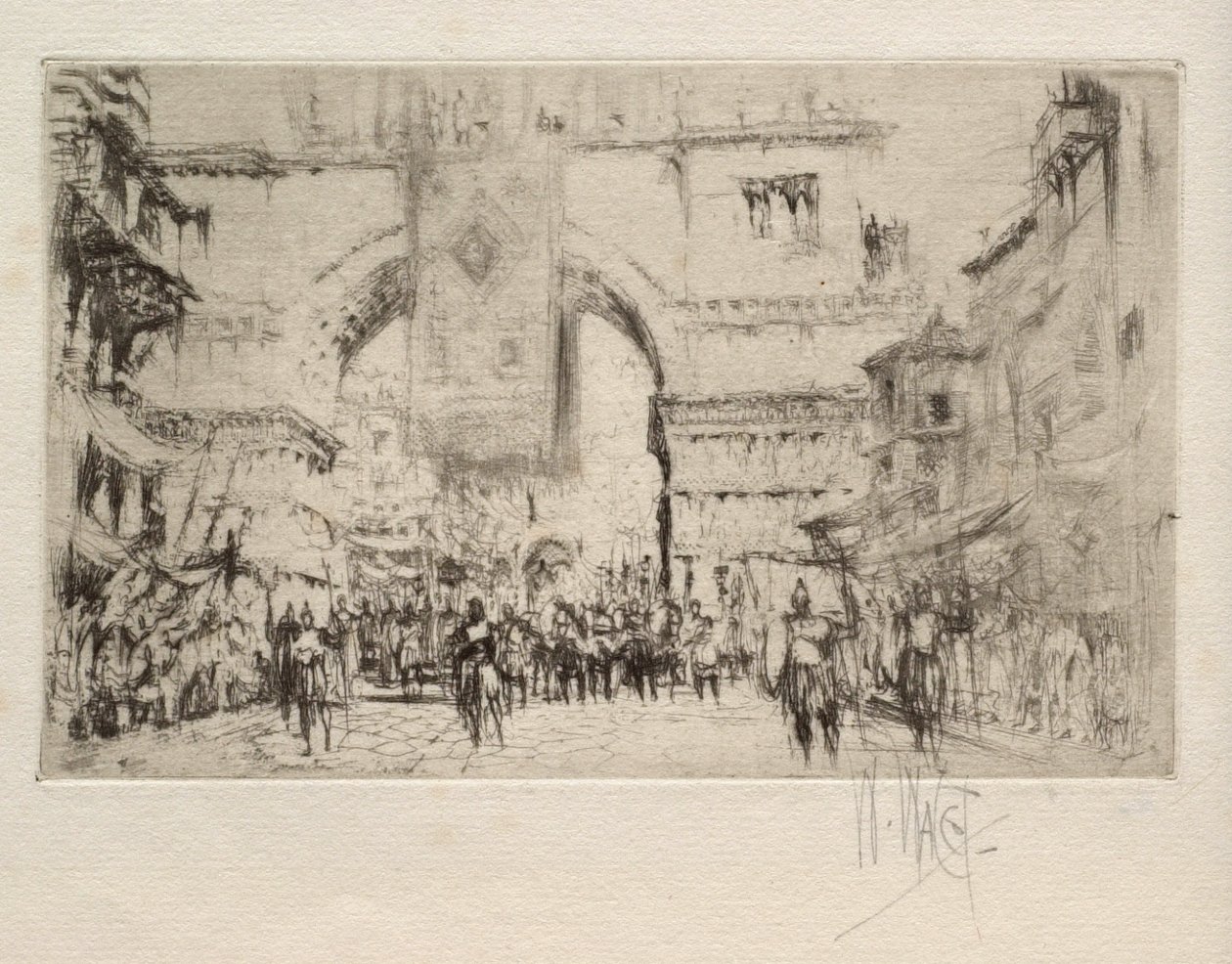 Cesarz Hadrian wkraczający do Salonik autorstwa William Walcot