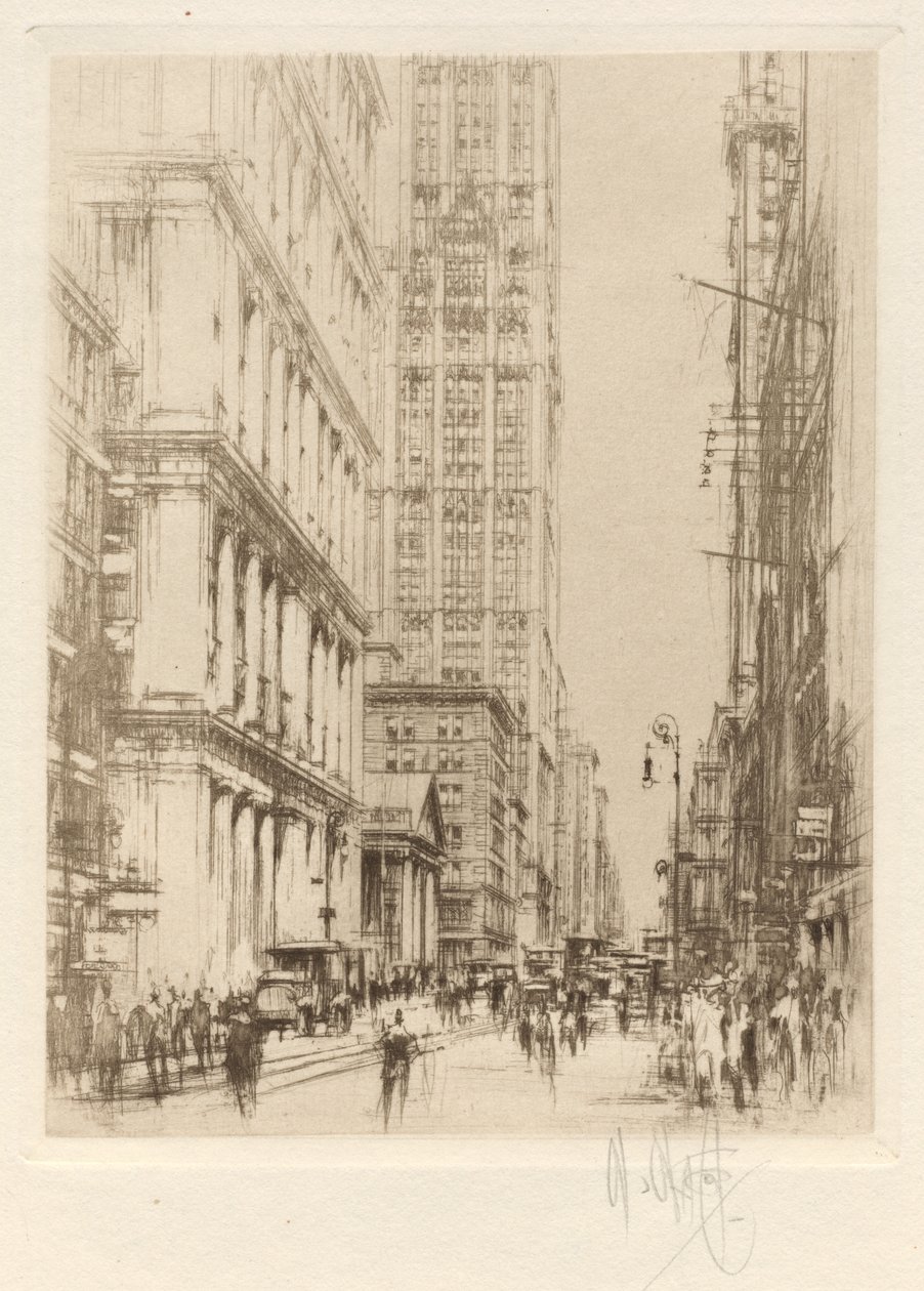 Dolny Broadway, śródmieście Nowy Jork autorstwa William Walcot