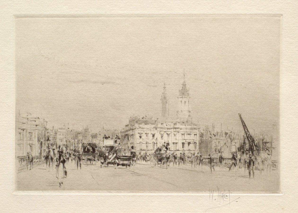 Na London Bridge autorstwa William Walcot