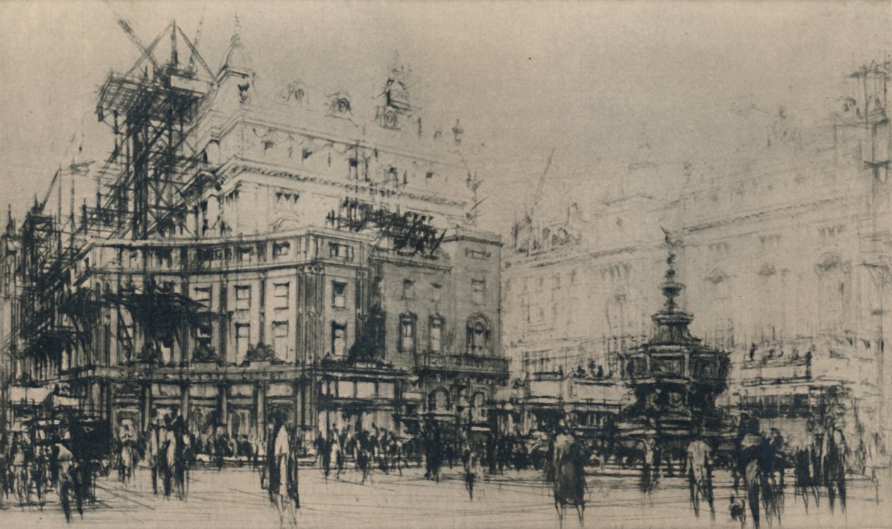 Cyrk Piccadilly, 1927. autorstwa William Walcot