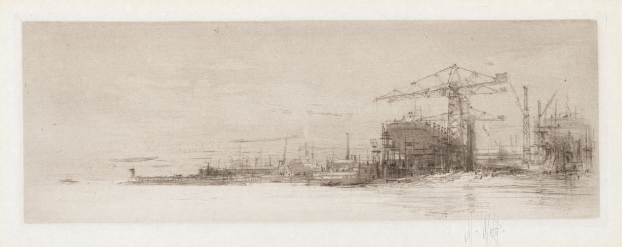 Clyde z serii The Arteries of Great Britain autorstwa William Walcot