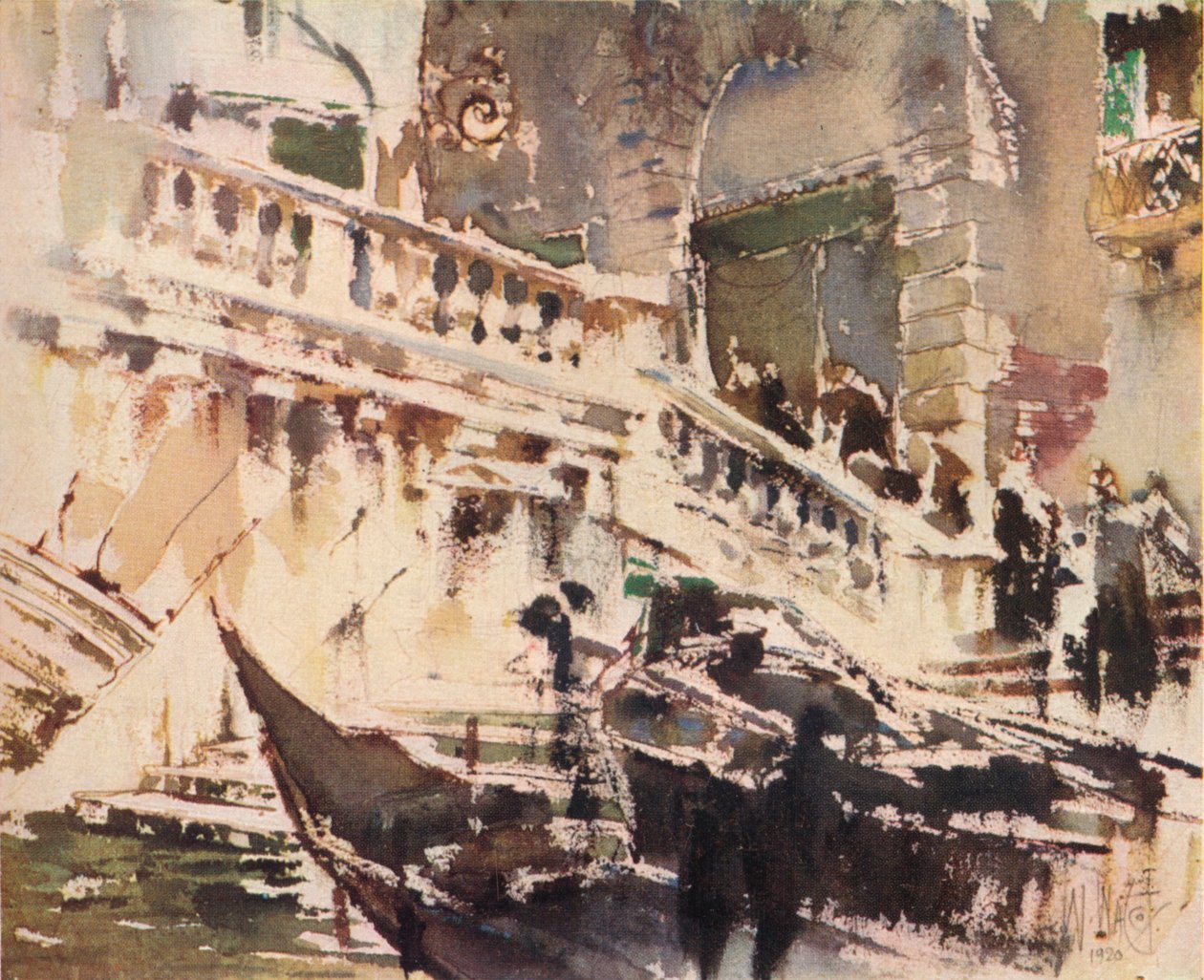 Rialto, Wenecja, 1920, 1923 autorstwa William Walcot