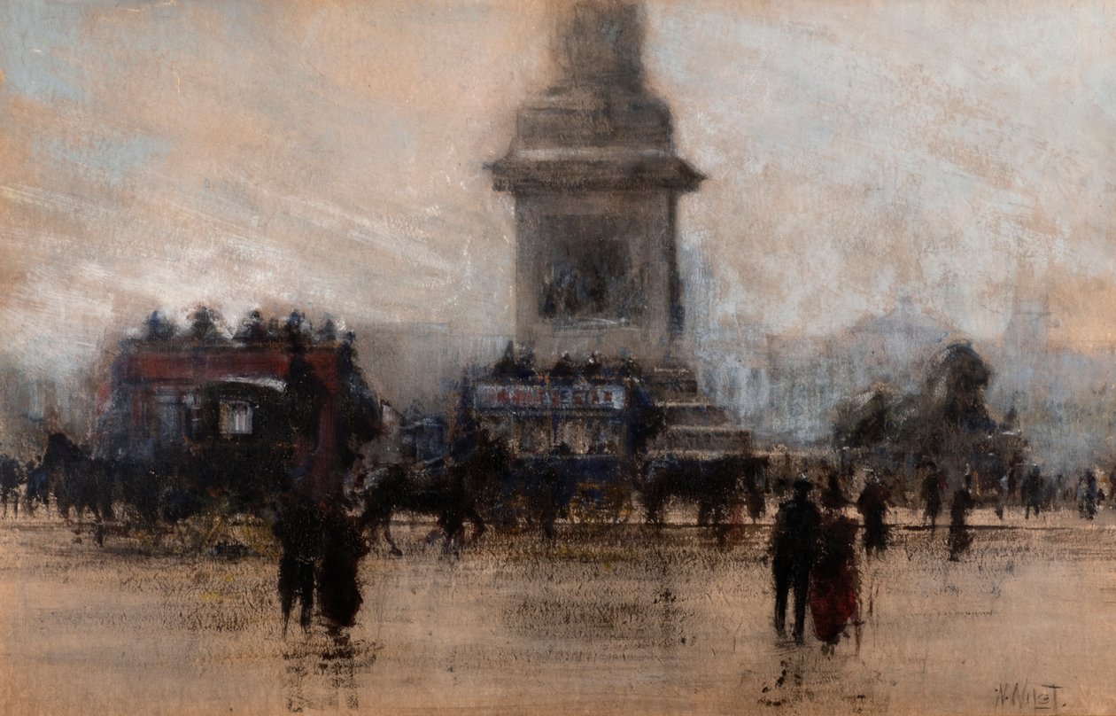 Trafalgar Square (akwarela) autorstwa William Walcot