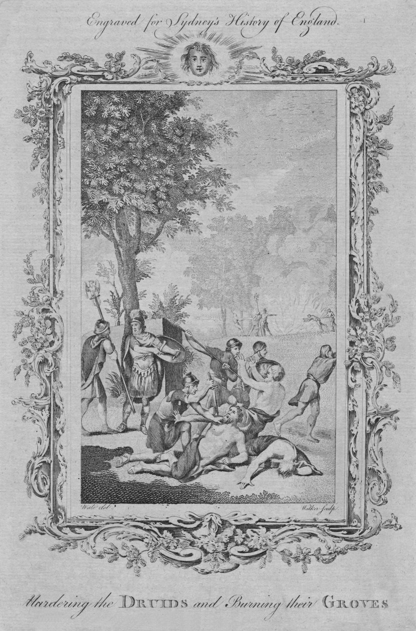 Zamordowanie druidów i spalenie ich gajów, 1773. autorstwa William Walker