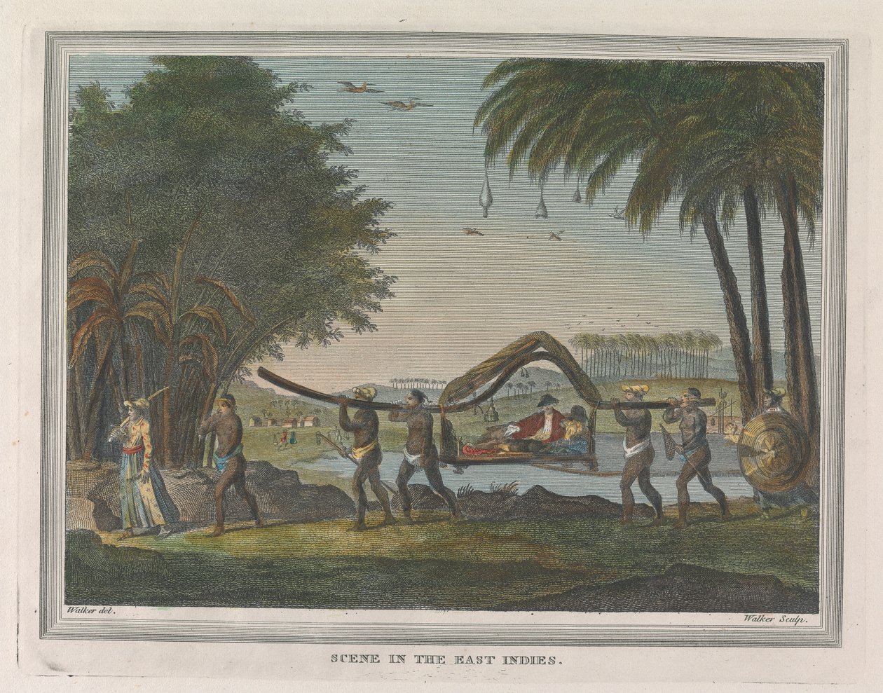 Scena w Indiach Wschodnich autorstwa William Walker