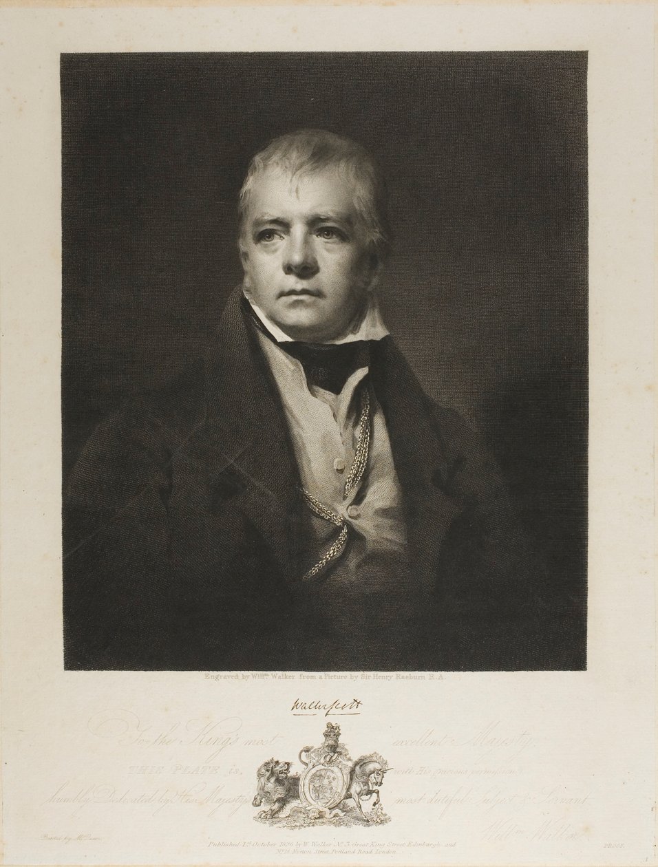 Sir Walter Scott Bart autorstwa William Walker