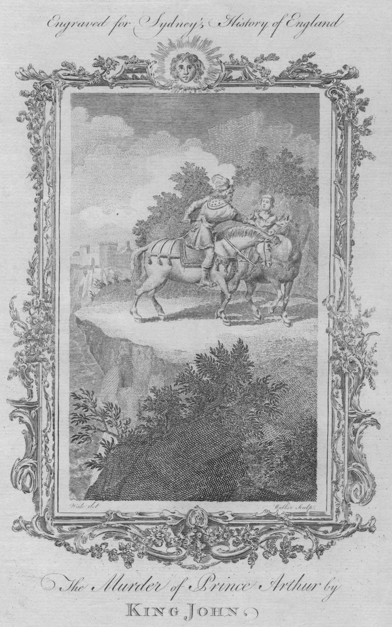 Morderstwo księcia Artura przez króla Jana, 1773. autorstwa William Walker
