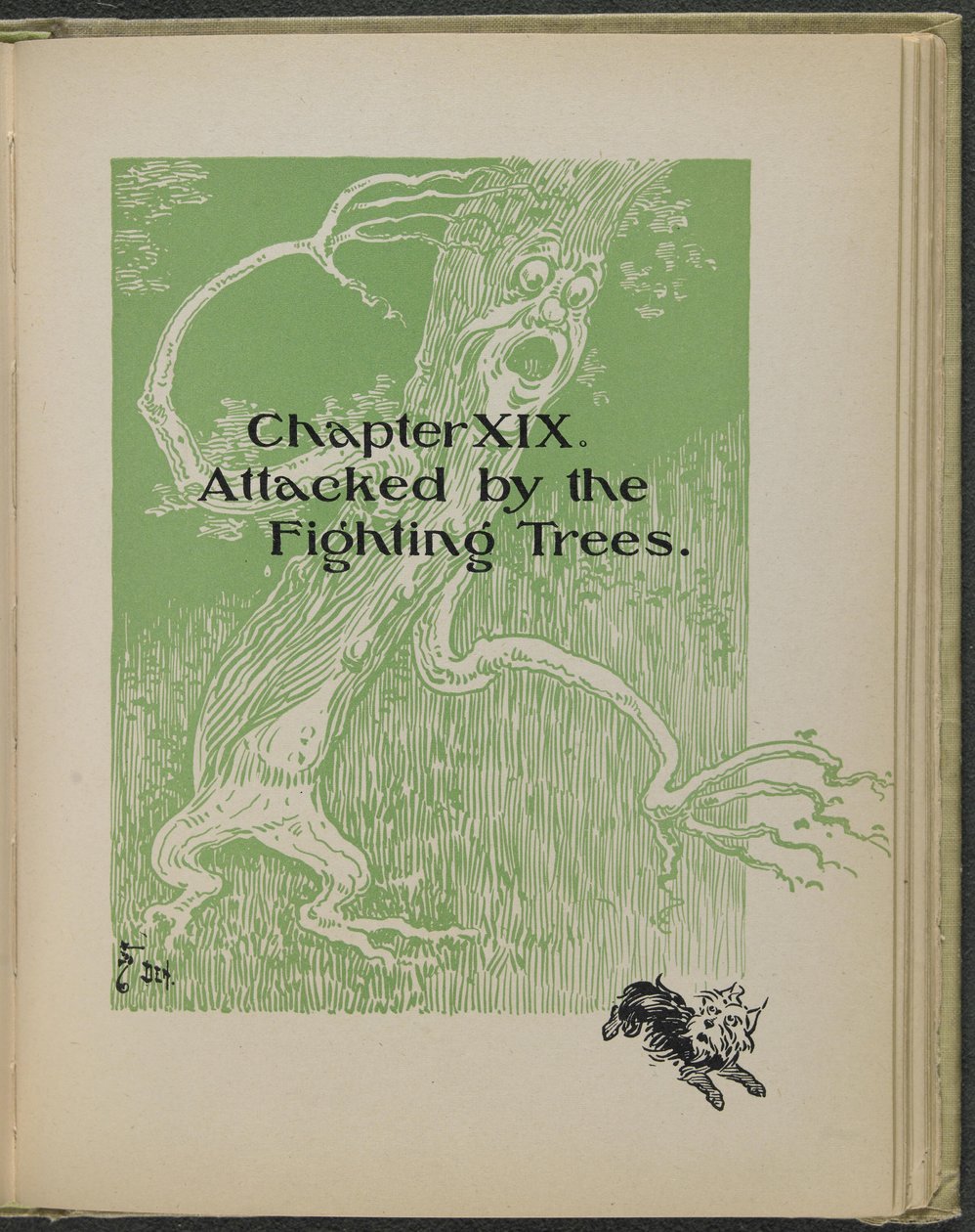 Ilustracja z książki "Cudowny Czarnoksiężnik z Krainy Oz" autorstwa Lymana Franka Bauma autorstwa William Wallace Denslow