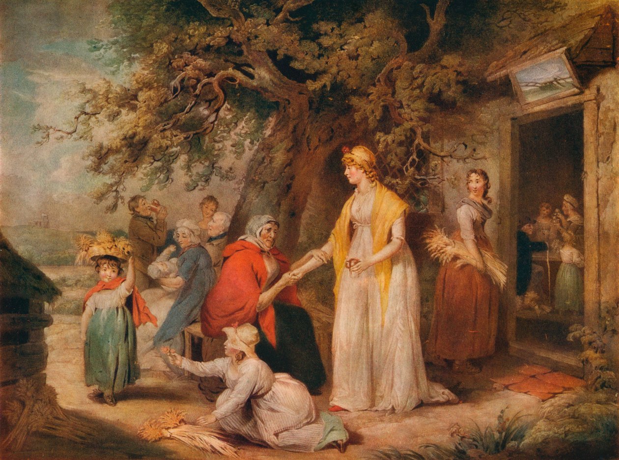 Na zewnątrz wiejskiej alehouse, XVIII w. autorstwa William Ward