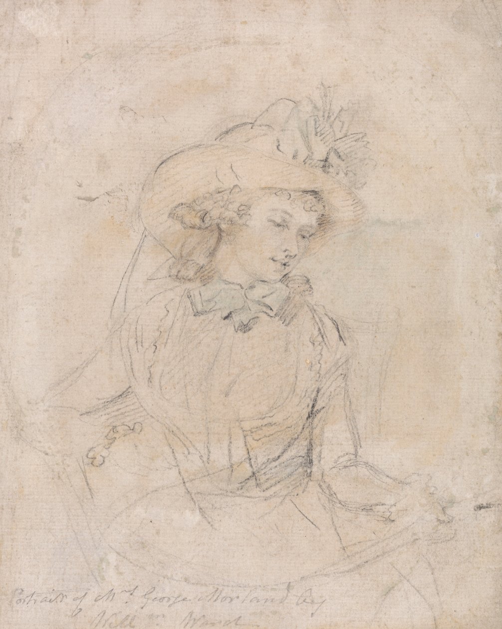 Studium portretowe pani George Morland autorstwa William Ward