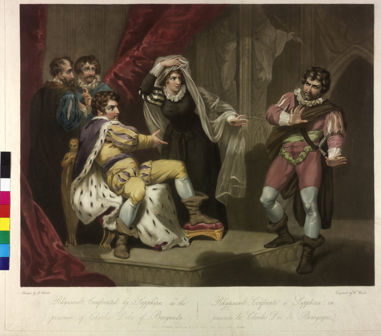 Sapphira dająca sobie nawzajem Rhynsault do zrozumienia autorstwa William Ward
