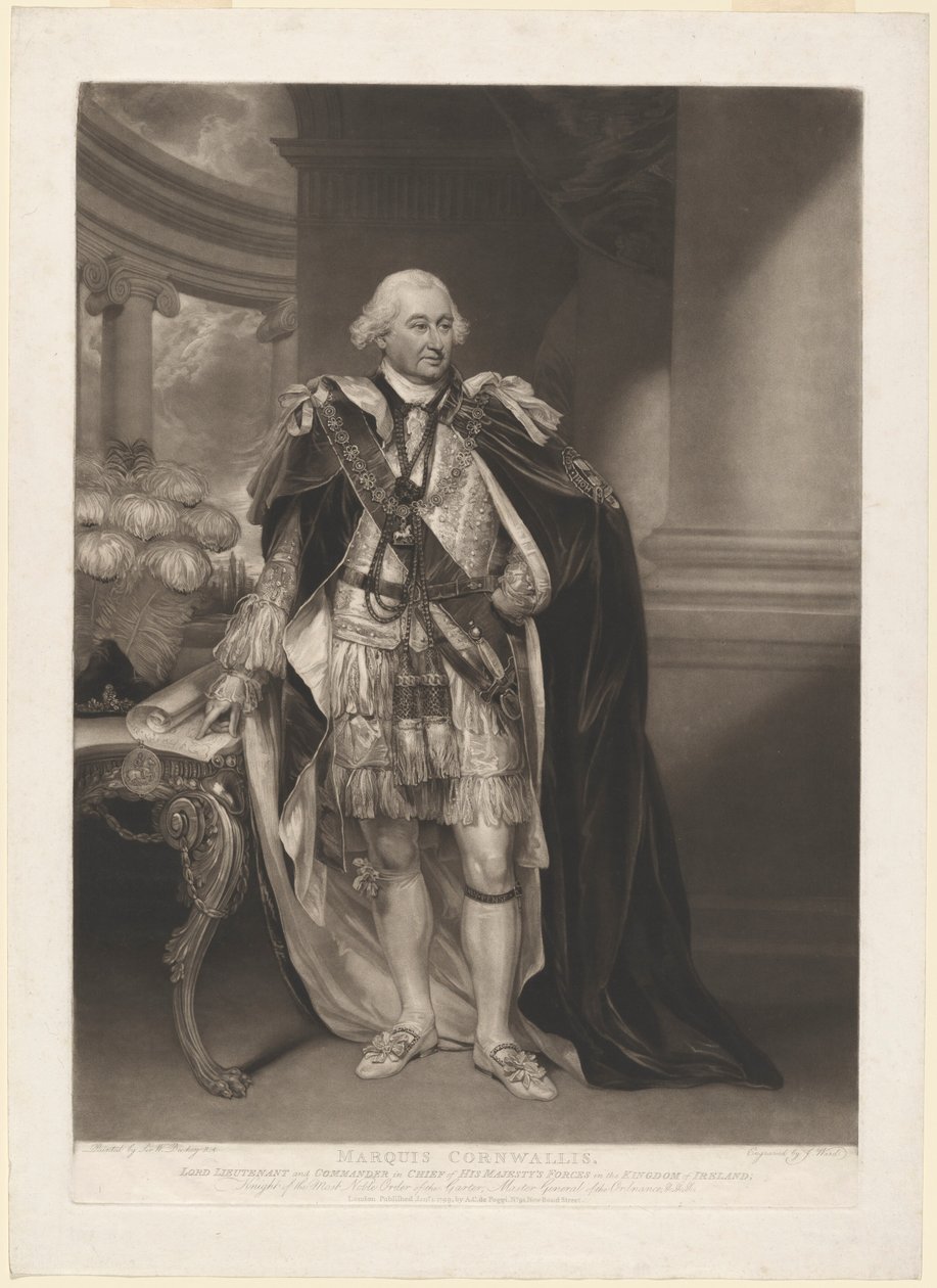 Lord Kornwalia autorstwa William Ward after Sir William Beechey