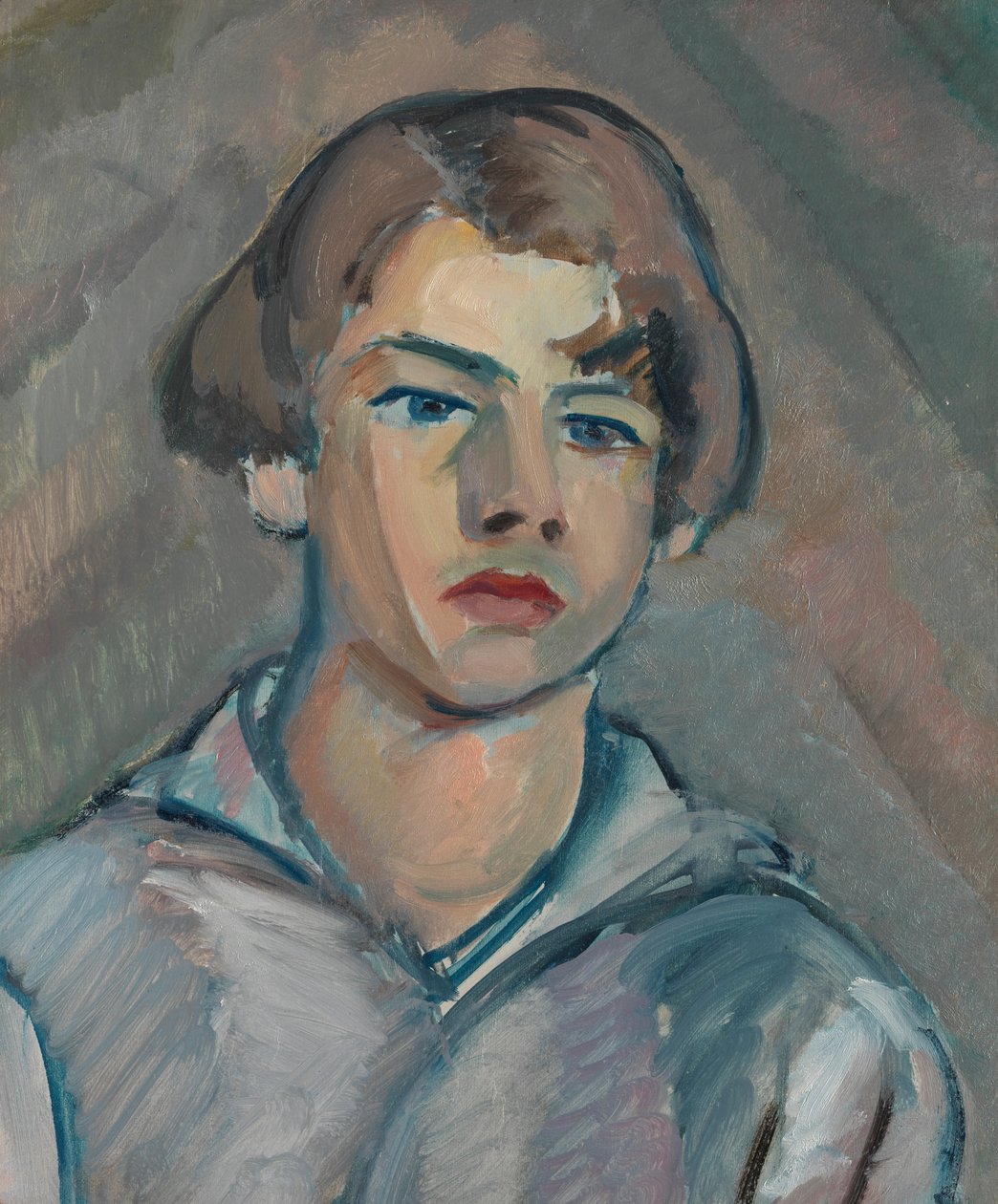Retrato de um jovem com cabelo comprido autorstwa William Watson Peploe
