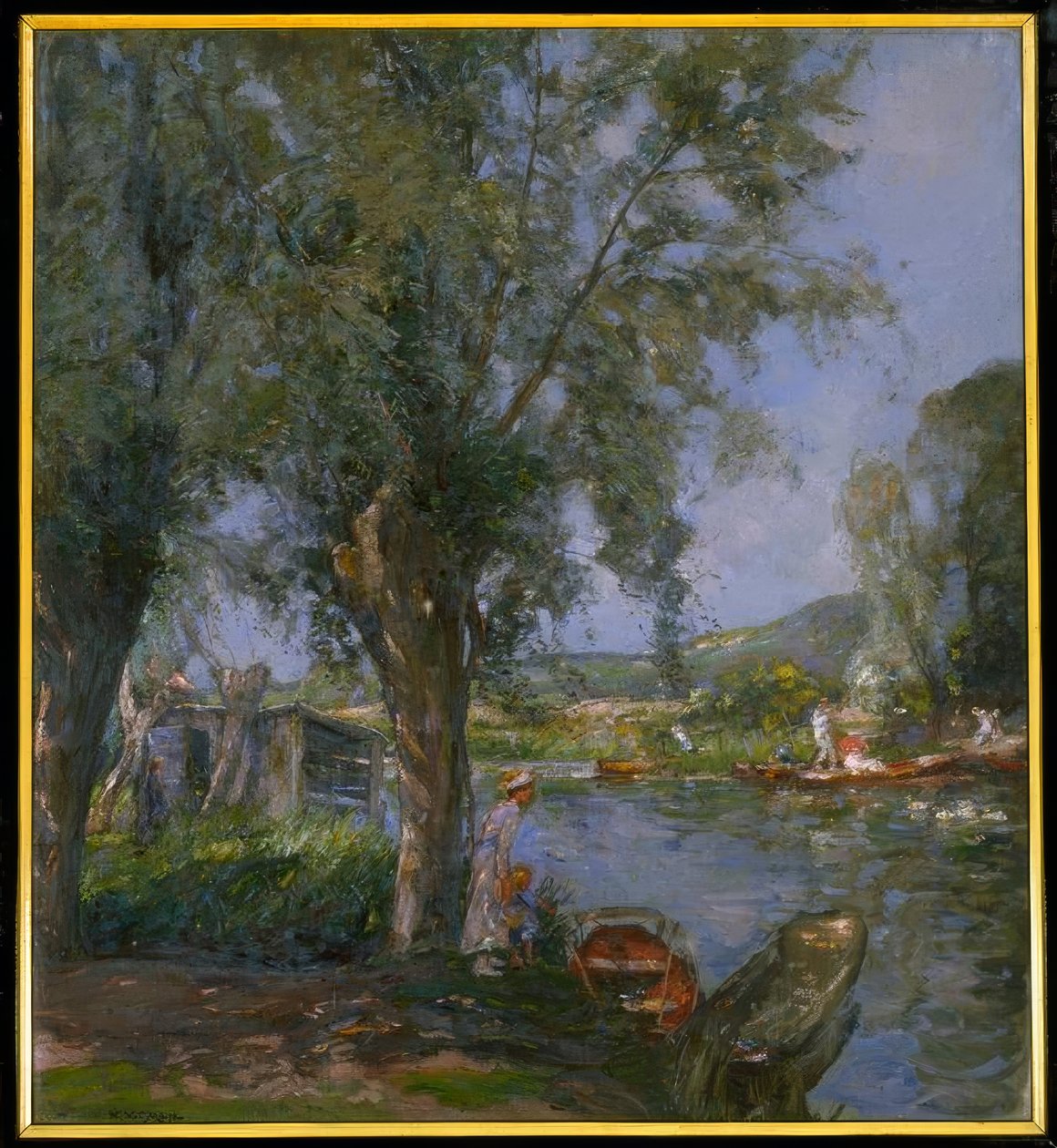 Punting autorstwa William Watt Milne