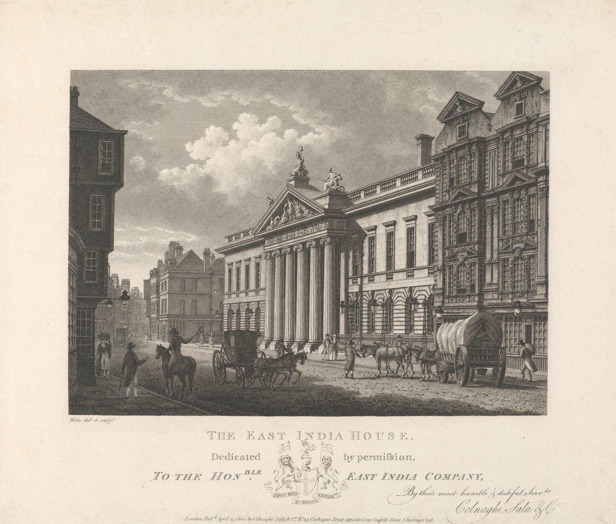 Dom Indii Wschodnich autorstwa William Watts